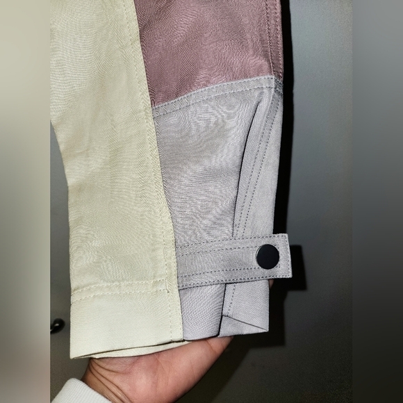 REBECCA TAYLOR COLOR BLOCK TWILL PANT TAPERED LEGS IN MULTI COMBO SIZE 0 - Picture 11 of 16